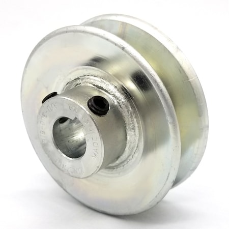 Terre Products V-Groove Drive Pulley - 3'' Dia. - 5/8'' Bore - Steel 230058